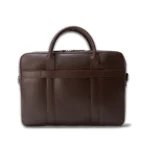 brown leather briefcase