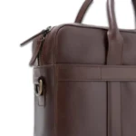 mens leather briefcase brown