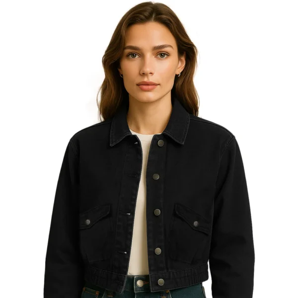 women-black-denim-jacket