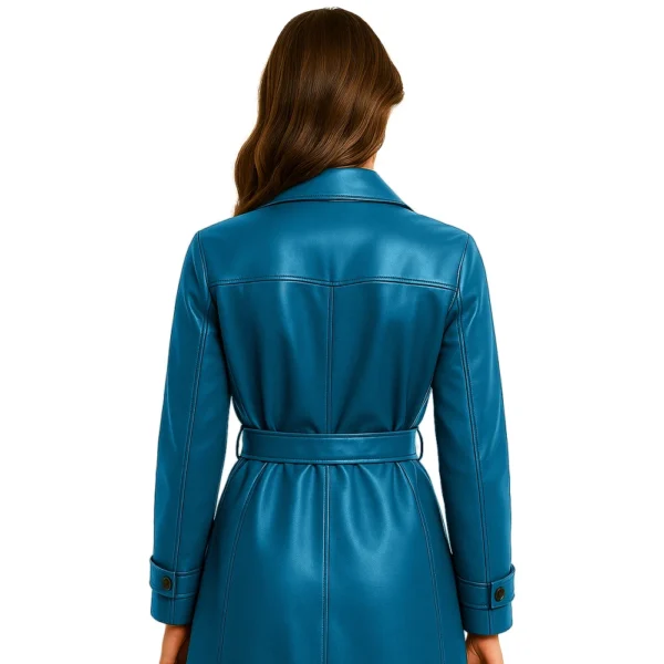 women-blue-leather-coat