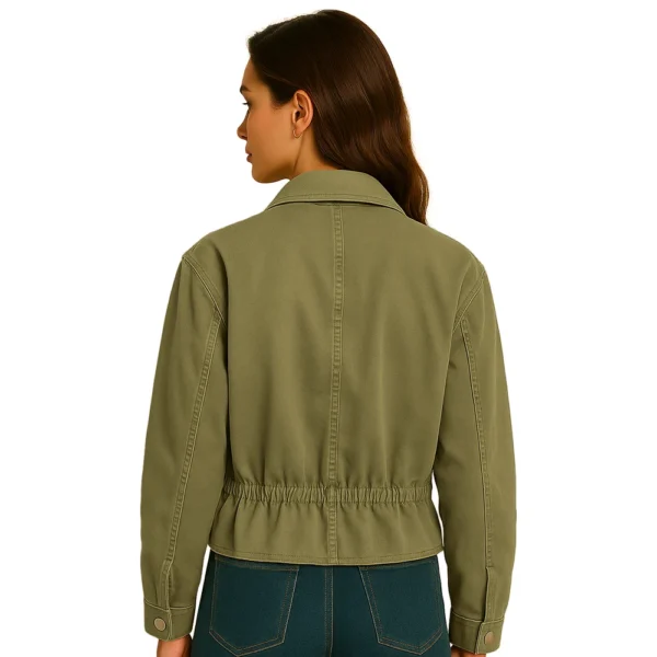 women-green-jacket