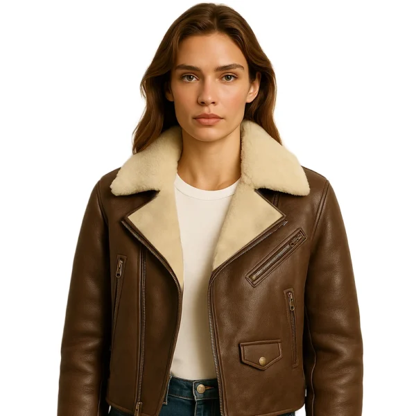 women-sherpa-leather-jacket