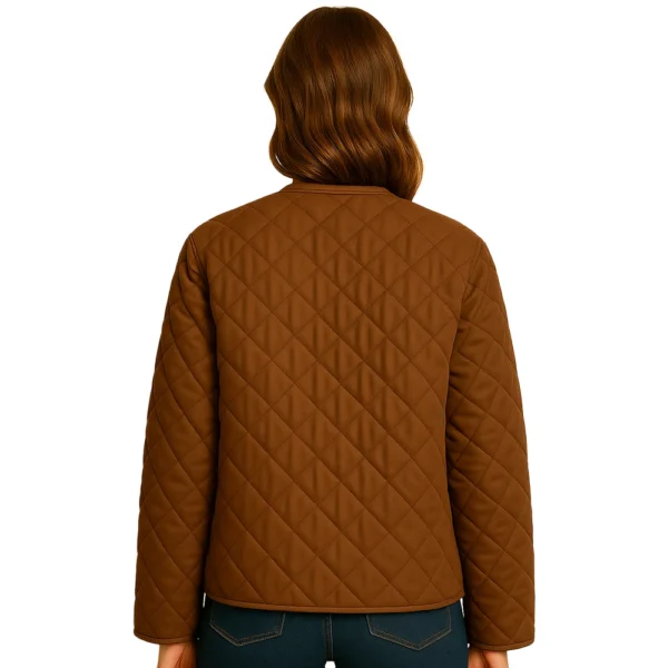 womens-brown-quilted-jacket