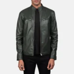 classic-ionic-green-leather-biker-jacket green-leather-biker-jacket