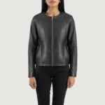 elixir-black-collarless-leather-jacket elixir-black-collarless-leather-jacket