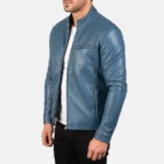 ionic-blue-colour-leather-jacket