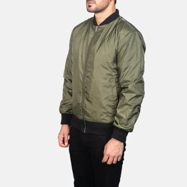 mens-olive-bomber-jacket