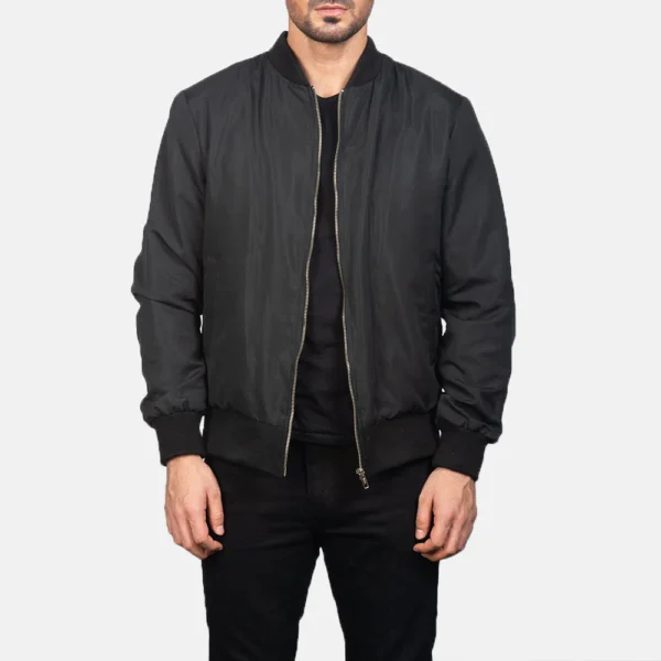 mens-black-bomber-jacket