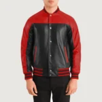 terrance-leather-red-black-jacket Red Black Jacket