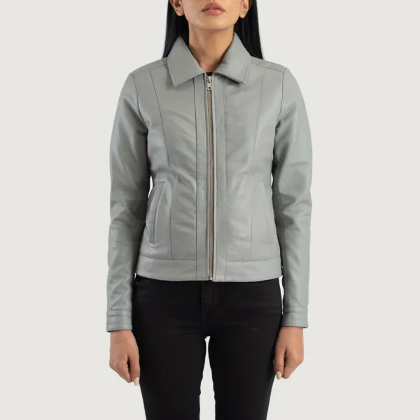 womens-classic-grey-leather-vixen-jacket Vixen Jacket