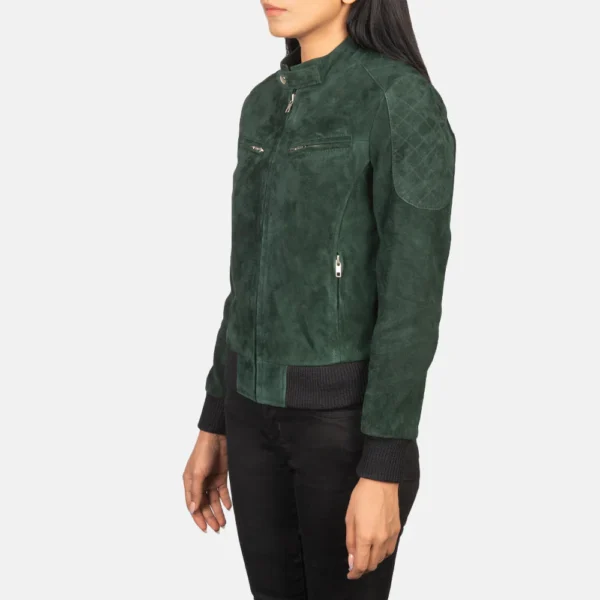 womens-green-suede-jacket